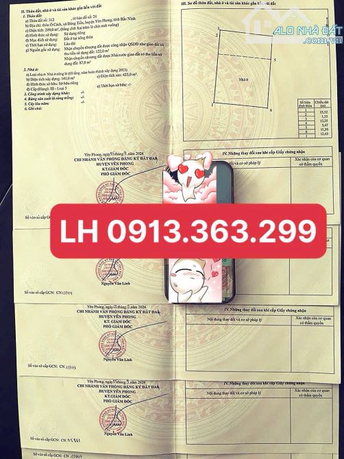 Đất Trần xá Yên Lãng ấp đồn Ô Cách thị trấn Chờ KCN Sam Sung -Yên Phong Bắc Ninh nhinh1ty