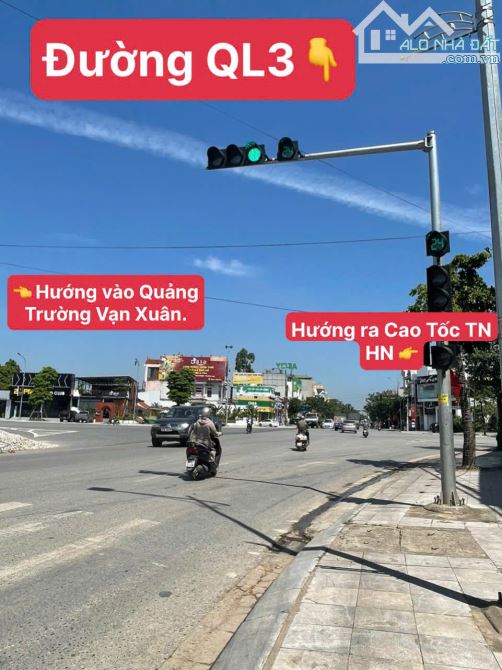 Hiếm! Mặt QL3 Ngã Tư Quảng Trường Vạn Xuân TP Phổ Yên giá chỉ 3.9 tỷ.