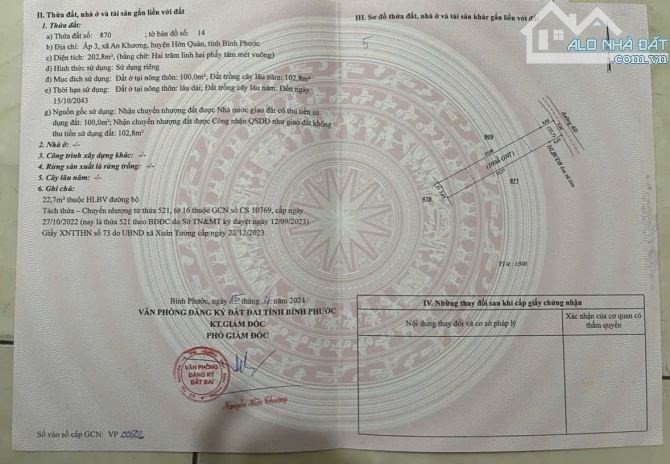 Đất chỉ hơn  200 triệu - Đất tại ấp 4 - An Khương - Huyện Hớn Quản - tỉnh Bình Phước - 6