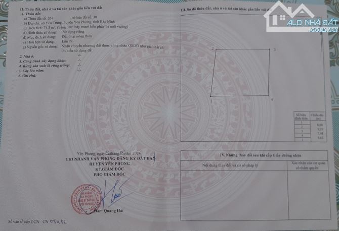 Đất Trần xá Yên Lãng ấp đồn Ô Cách thị trấn Chờ KCN Sam Sung -Yên Phong Bắc Ninh nhinh1ty - 13
