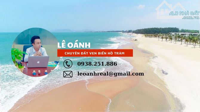 LÔ ĐẤT ĐẸP AI CŨNG MÊ MẶT TIỀN TỈNH LỘ 328, CÁCH PHỐ ĐI BỘ BIỂN HỒ TRÀM 500M,THỔ CƯ KHỦNG - 2