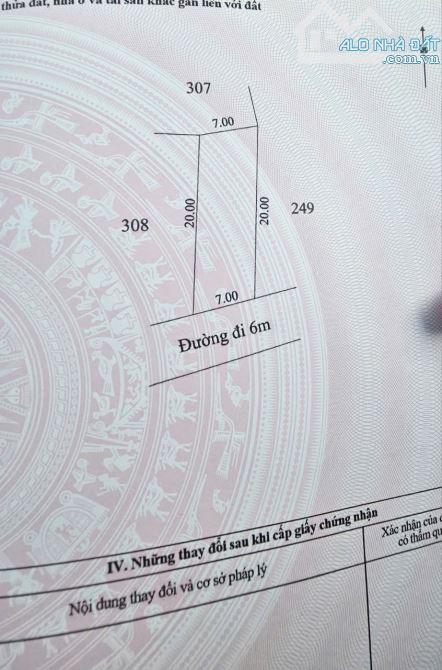 Đất trục đường liên thôn 6 Thủy Phù, Hương Thủy. đường rộng 6m Dt: 135m2 7×20 Giá: 6xxtr L - 3