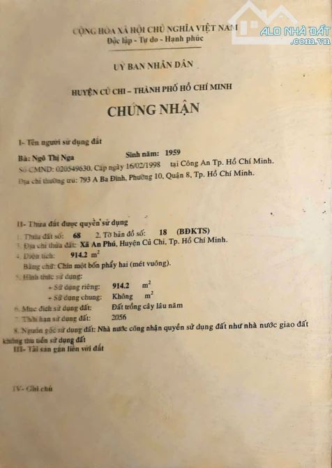 Cần bán lô đất mặt tiền Tỉnh Lộ 15 diện tích 914m2 có sẵn 150m2 thổ cư xã An Phú - 4