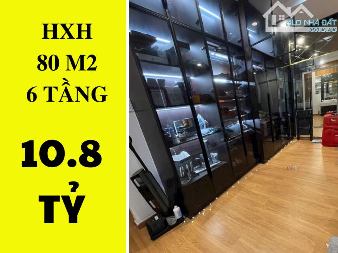 ✔️ Siêu phẩm Nhà HXH Bình Thạnh - 80m2 - 6 tầng - 10.8 tỷ