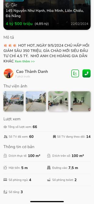 💹 Kiệt ô tô tránh 6m cách mặt tiền Thanh Khê 10m . 🪷Nhà 3 tầng mới tinh . 🪷Giá sụp hầm - 1