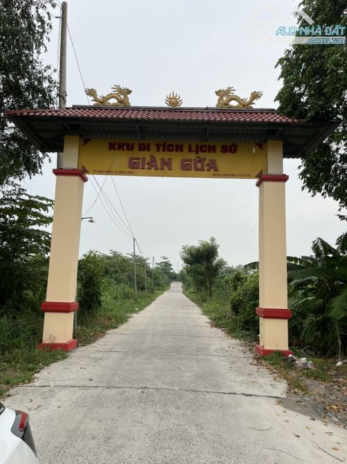 bán đất mặt tiền đường khu di tích giàn gừa, dtsd 300m, cách mặt tiền quốc lộ 61c - 250m