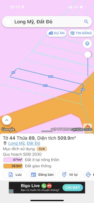 500m ĐẤT KHU ỦY BAN TRƯỜNG HỌC LONG MỸ SẴN 80 THỔ CƯ ĐƯỜNG NHỰA CÁCH BIỂN PHƯỚC HẢI 3KM - 2