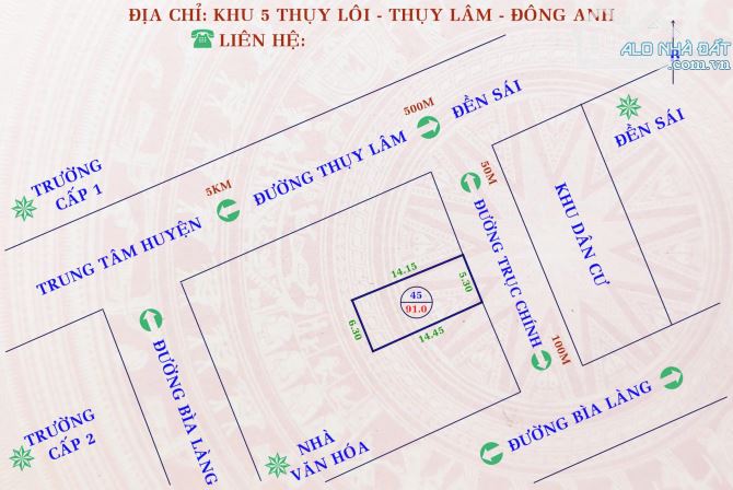 🚀 TRỤC CHÍNH KINH DOANH - 91M2 NGỌC LÔI - THỤY LÂM ĐƯỜNG TRẢI NHỰA Ô TÔ TRÁNH - 3