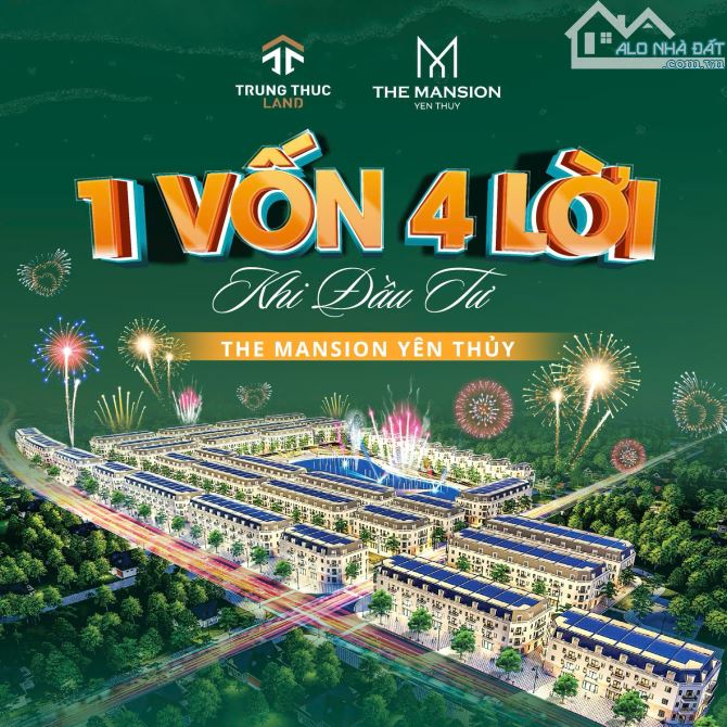 The Mansion Yên Thủy, 1 Vốn 4 Lời Dành Cho Nhà Đầu Tư