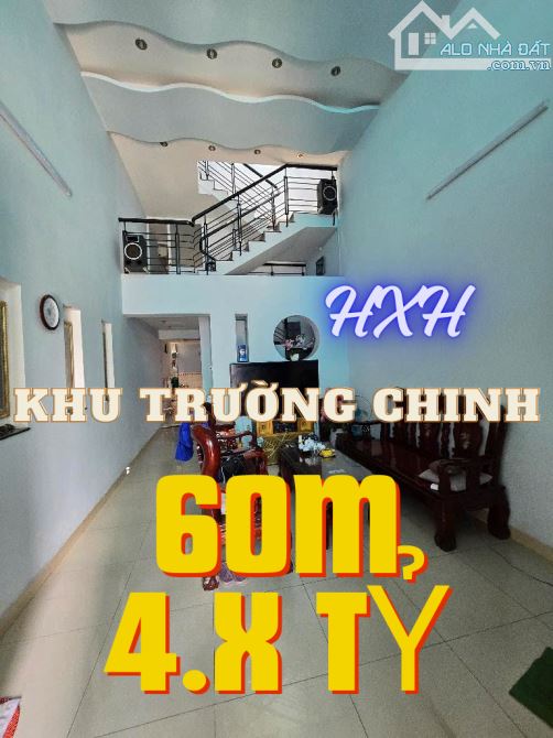 BÁN NHÀ TÂN PHÚ - KHU TRƯỜNG CHINH - 60m2 - 3 TẦNG - VUÔNG VẮN -4.X TỶ