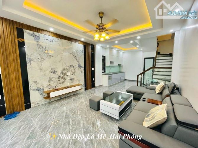 💎💎 nhà đẹp ngõ thoáng 3 tầng, miếu hai xã, dư hàng kênh, giá 2,48 tỷ, 43m2 - 1