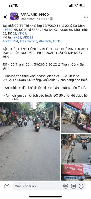 Mặt phố KD sầm uất 2 bên, vỉa hè rộng , sẵn nhà 5 tầng, phố Đặng Trần Côn, Đống Đa 7.75 tỷ - 2