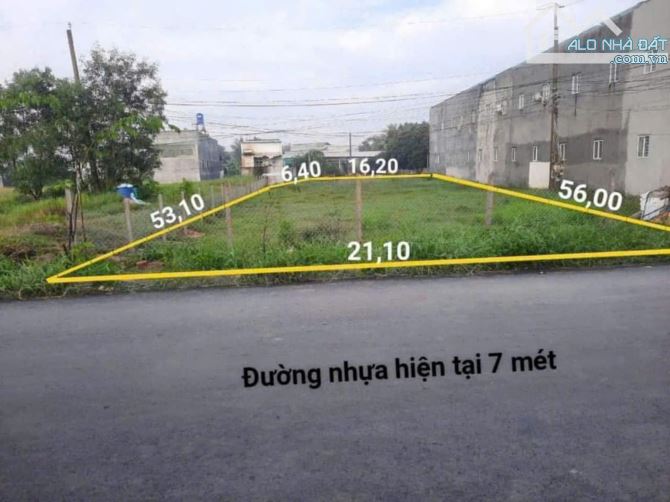 Chỉ 5.5 tỷ đất shr 1155m2 thổ vs lúa 21x55 mặt tiền nhựa ÚT CỨU sát bên TL9