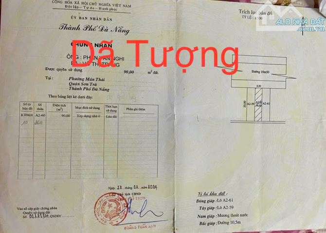 Bán đất tại quận sơn trà thành phố đà nẵng