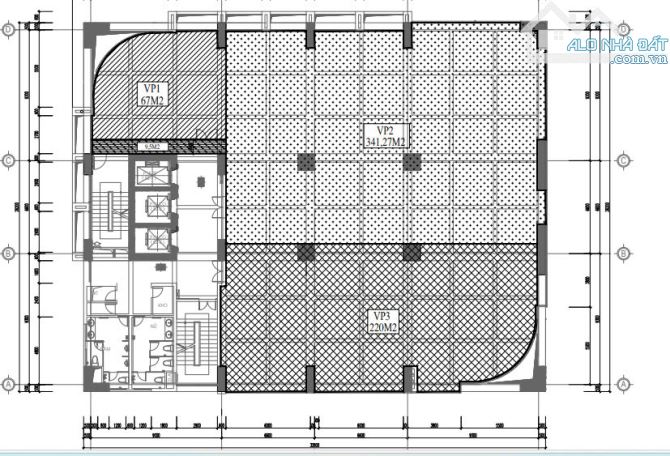 Cho thuê văn phòng hạng B tại tòa MD Complex Mỹ Đình DT 220m2, 341m2, 561m2