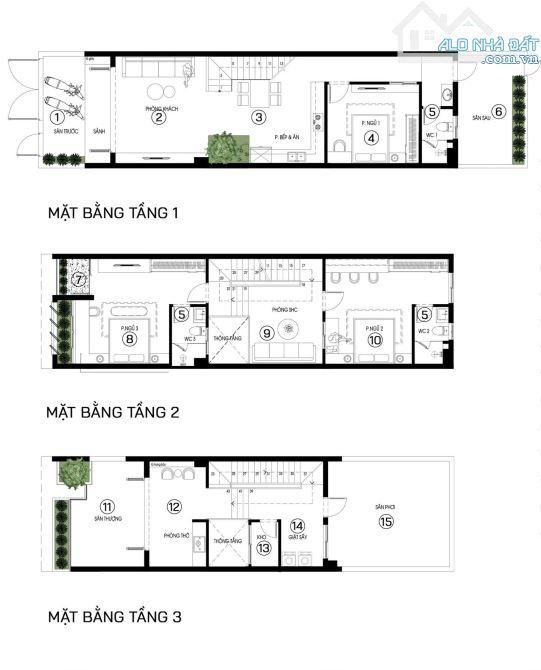 Nhà 3 Tầng đường thông 7m5 gần biển Sơn Thủy Q Ngũ Hành Sơn nhỉnh 6 tỷ - 1