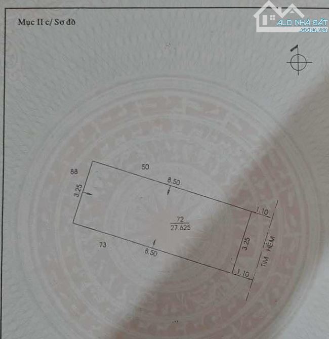 Bán nhà đường Thạch Lam, 28m2, 2ty7 sổ vuông - 1