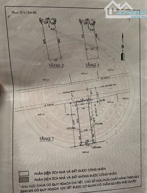 Bán nhà hẻm nhựa 47/24 Bùi Đình Tuý (DT: 4.9x19m, 3 lầu) phường 24, quận Bình Thạnh - 1