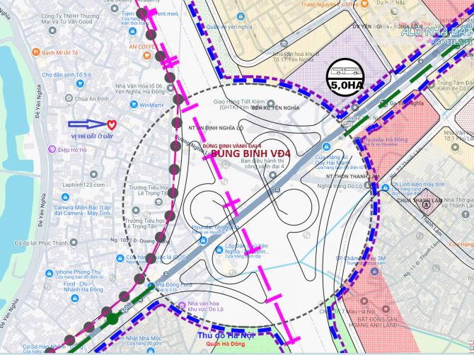 59 m2 đất Mặt tiền 5m, ô tô vào nhà. Sát bến xe Yên Nghĩa, Vành đai 4, gần BV Nhi Hà - 3