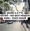 🚨🚨🚨 [2,4TỶ] 60M ĐẤT THUỴ KHUÊ - CÓ SỔ - KHÔNG QUY HOẠCH -  VỊ TRÍ TRUNG TÂM BA ĐÌNH