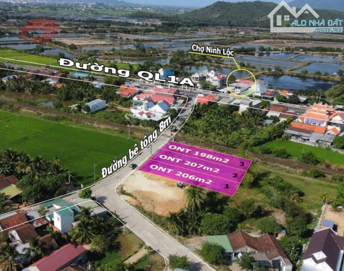 Bán 594m2 - 100% Thổ cư - Phong Thạnh - Ninh Lộc - Ninh Hòa - Khánh Hòa