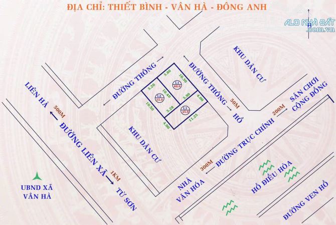 Siêu phẩm chưa tới 3x đồng Thiết Bình - Vân Hà, đối diện ủy ban xã Vân, đường ô tô tránh c