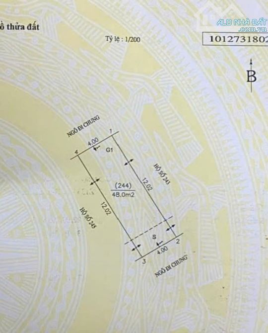 Bán Đất Lý Sơn, Thượng Thanh: 48m2 MT 4m 2 mặt ngõ Ô TÔ trước sau gần phố chỉ 7 tỷ