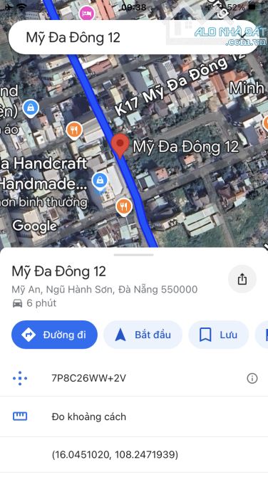 Bán lô đất mặt tiền kẹp 2 kiệt gần bên An Thượng - 1