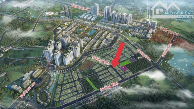 Chính chủ  bán lô đất dịch vụ Vân Canh khu 25,2ha diện tích 61,9m, MT: 4,02m giá 11tỷ 200 - 2