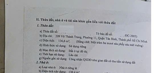 BÁN NHÀ MẶT TIỀN VÕ THÀNH TRANG, P11, TÂN BÌNH.DT:4X36, 7 TẦNG, GIÁ:18 TỶ - 3