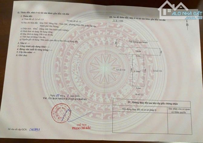 Đất Khu TĐC Nam Hải - Đằng Hải - Hải An - Hải Phòng