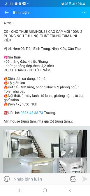 Minihouse cao cấp 2 phòng full nội thất - 1