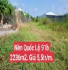 BÁN NHANH 2236m2 MẶT TIỀN QUỐC LỘ 91B CẦN THƠ - 5,5 triệu/m2