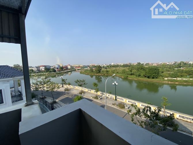 VIEW Hồ-BT 3Tầng Sân Vườn-Vỉa Hè-Gara ÔTô-DT 184M²-MT 8,6M-Lương Nỗ-Tiên Dương-Đông Anh