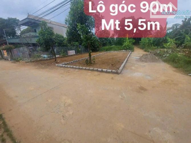 BÁN ĐẤT LÔ GÓC GIÁ SIÊU HỜI CHỈ 90.2M2 TẠI XÃ BÌNH YÊN HÒA LẠC, THẠCH THẤT - 1