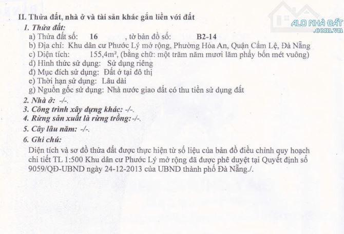 Bán lô góc 2 mặt tiền phan khoang- cẩm lệ- TP Đà Nẵng - 3