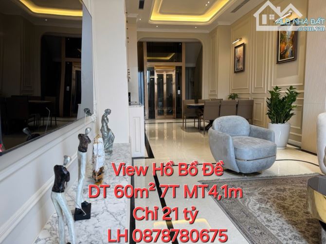 Cực Hiếm View Hồ Lâm Du Chỉ 21 Tỷ 60m² 7T MT4,1m Thang Máy ÔTÔ Tránh Không Khí Thoáng M - 5