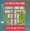 Suất ngoại giao LK8-25 lô góc Centre Ville Lương Sơn giá 21-23tr - sổ đỏ,dãy đẹp nhất DA