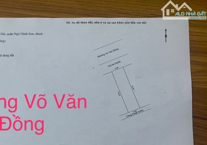 Bán đất MT đường 7m5 Võ Văn Đồng, trục thông biển, ngay Nguyễn Duy Trinh, giá 4 tỷ tl - 2