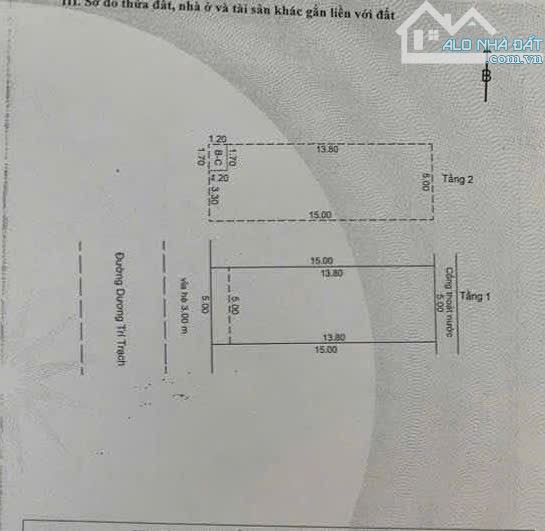 Gấp Bán ! Nhà 2 mê kiên cố - Mặt tiền Dương Trí Trạch- Gần biển Mỹ Khê. - Diện tích : 75m2