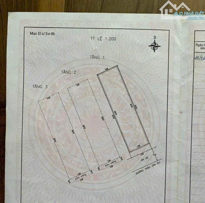 Nhà 3 tầng Đường 7m5 Trần Văn Dư, Thông Biển Võ Nguyên Giáp. S= 100m2 ( 5x20) Giá: 8.9 tỷ