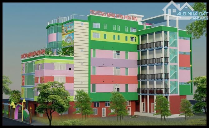 CN TRƯỜNG MẦM NON CAO CẤP, QUỐC TẾ 7 tầng góc 4 mặt tiền đường Nguyễn Đức, 1400m2, giá dt.