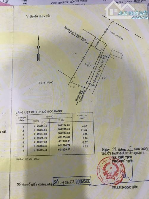 Bán gấp 2 Mặt Tiền hẻm 222/1 Lý Thái Tổ, P1, Q.3. DT: 4x13,5m, 60m, 2 tầng,10,9 Tỷ - 2