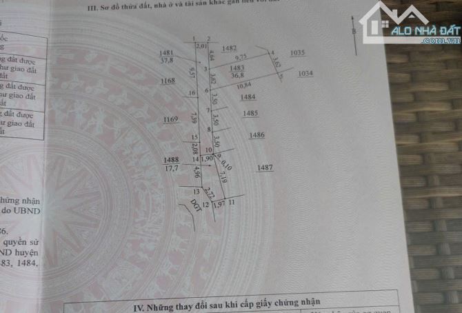 Bán đất nền Tân Lập - Đan Phượng - 36,8m2 - 3