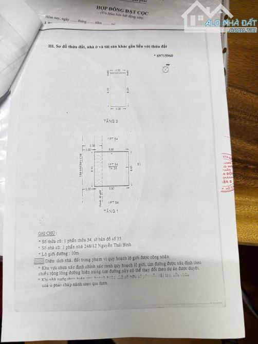 Bán nhà hẻm Nguyễn Thái Bình, Phường 12, Tân Bình. Diện tích: 75m2. Giá: 11,8 tỷ - 4