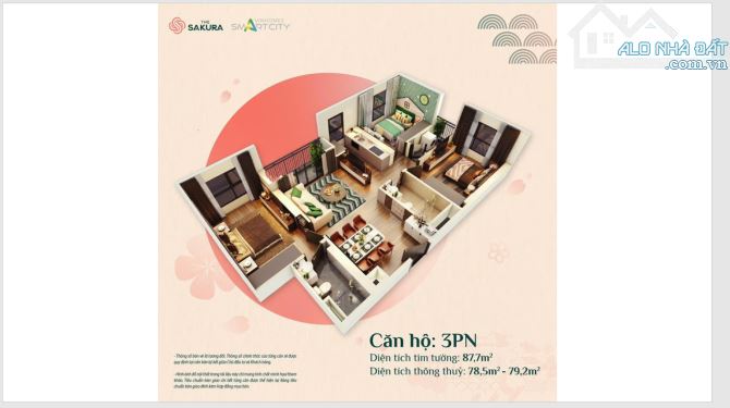 Bán Chung Cư VinSmartCity Tây Mỗ, Tòa Sakura 03 Phân Khu Cao Cấp Giá Tốt Trục 26 view đẹp - 4