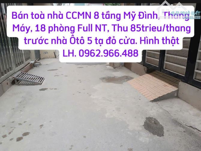 15.2 tỷ bán nhà Mỹ Đình, 8 tầng Thang Máy, 18P Full NT,Thu 85-90tr_th - 5