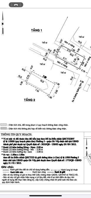 Bán nhà 27m2 - 2 tầng, Gần ĐH Văn Lang, Đ. Dương Quảng Hàm, Phường 5 Gò Vấp. Gía : 3,55 tỷ - 6