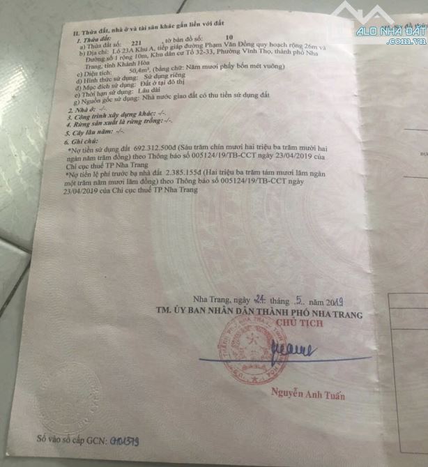Bán đất Lô góc mặt tiền đường Phạm Văn Đồng, P.Vĩnh Thọ, Nha Trang 50,4m2 ( rộng 10,67m ) - 8