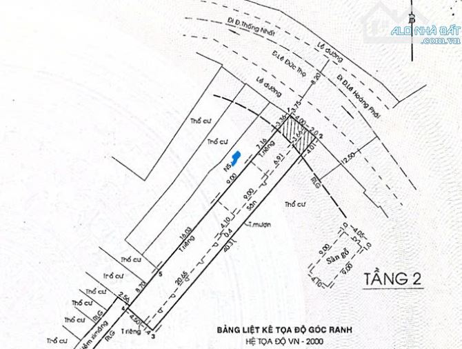 bán đất mặt tiền Lê Đức Thọ P17GV: 6x45, cn 245m2, vuông vức, có GPXD hầm 7 lầu. 27,5 tỷ